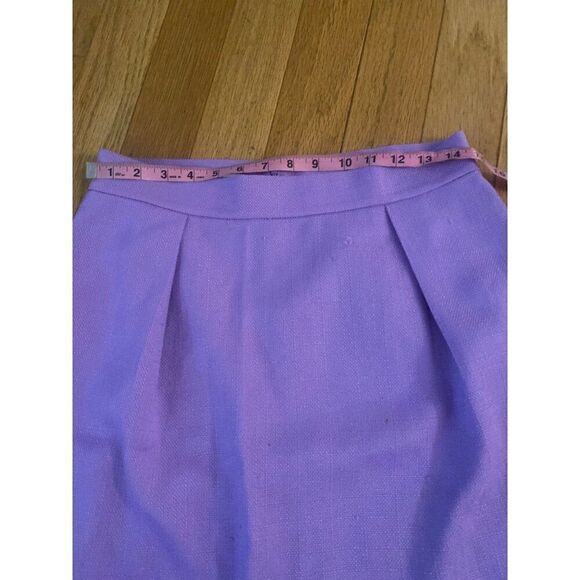 Bar III women vintage style Purple A-Line Skirt With Pleats & Back Zip Closure 6 - Picture 4 of 8